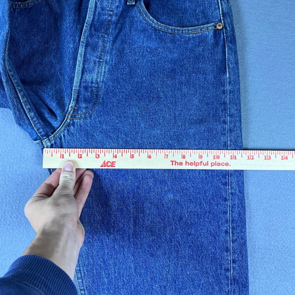 VTG 90s 1990 Levis 501 Jeans Mens 32x32 Straight Button Fly Denim Made in USA - Picture 11 of 12